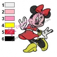 Minnie Mouse Cartoon Embroidery 2